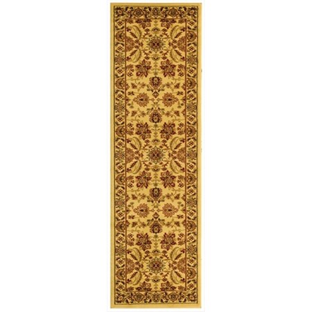 Safavieh 2 ft. 3 in. x 8 ft. Runner Lyndhurst Creme and Creme Traditional Rug LNH216A-28